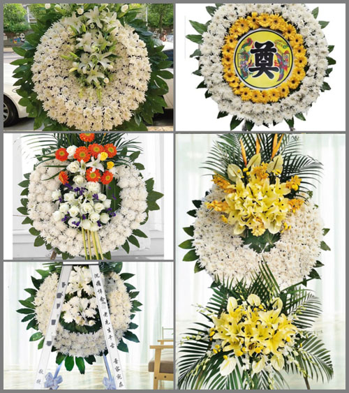 四川成都武侯区机投桥街道果堰村花圈速递